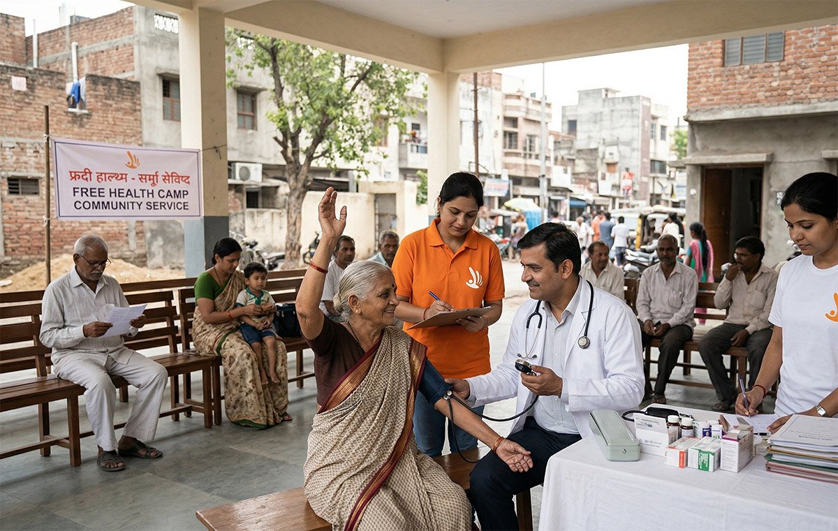 Medical aid and health camp